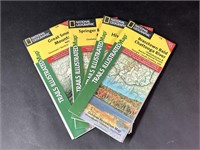 Four National Geographic Trails Illustrated Maps