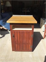 Vintage Kitchen Cabinet With Butcher Block Top