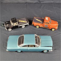 Die Cast Trucks w/ Red Deer Knives & '62 Bel-Air