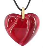 Baccarat Red Heart Necklace