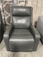 Leather Power Reclining Glider