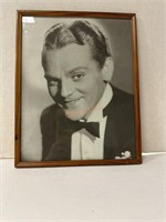 Vintage wood framed James Cagney photo