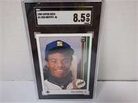 1989 UPPER DECK #1 KEN GRIFFEY JR RC SGC 8.5