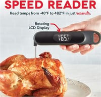 Dash Precision Quick-Read Meat Thermometer (Grey)