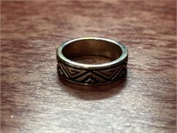 .925 Southwestern Band Sterling Silver Ring Size
