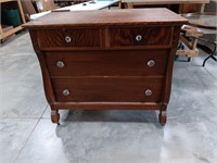 Four Drawer Dresser With Mirror.  69 inches tall