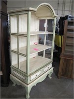 3 tier shelf with two drawers - has damage &