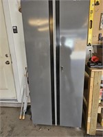 74x32x19" Husky metal locking cabinet. Inside