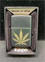 Zippo cannabis leaf lighter with original box