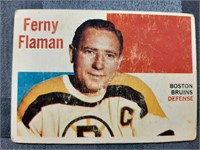 1960-61 Topps NHL Ferny Flaman Card #57