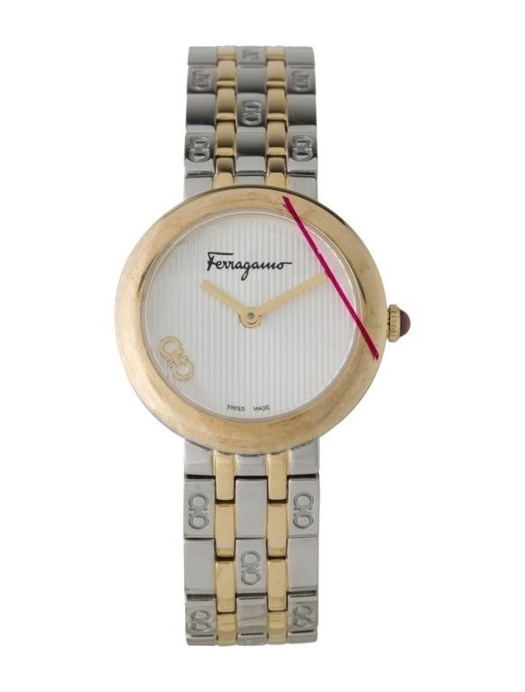 Salvatore Ferragamo Forever Ss/gold-tone Watch