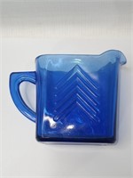 Cobalt Blue Depression Glass Creamer