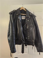 Black Leather Jacket w/thermal thinsulate