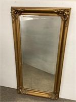 Antique gilt decorated wall mirror
