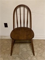 Vintage wood chair back is 35 inches tall