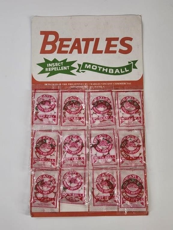 THE BEATLES MOTHBALLS STORE DISPLAY