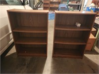 (2) Wooden Book Cases