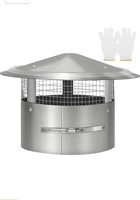 Bootuu 6 Inch Round Chimney Cap, 6 Inch Tapered