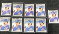 (9) 1989 Fleer Rafael Palmeiro Baseball Cards