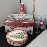 Christmas Table Wares & Box