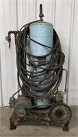 (K) Air Compressor Tank With Hose, Unknown Model