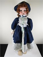 ANTIQUE ARMAND MARSEILLE 31" TALL DOLL W/STAND