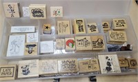 (26) collectable wood and rubber stamps