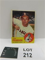 1963 TOPPS ALBIE PEARSON BASEBALL CARD