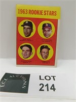1963 TOPPS ROOKIE STARS BASEBALL CARD
