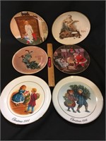 (6) Christmas Plates - See pictures for details