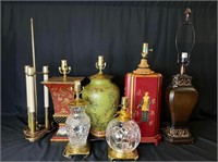 Lot of Lamps and Lampshades