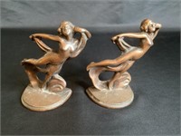 Fantastic Art Deco Bronze Book Ends Hubley?