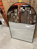 Wall mounted mirror black