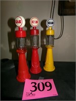 3 AVON GAS PUMPS