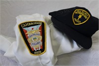 CAMBRIDGE POLICE DEPARTMENT SHIRT AND MISC HAT