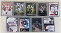 9pc NFL Football Star Rookie Cards+