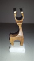 Wood Carved Sculpture Animal Side Bronfin
