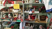 Large Lot of Christmas Items, Shelves not Included