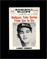 1961 Nu Card Scoops #431 Larry Sherry NRMT+