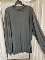 2-Button Long Sleeve Pullover 4X