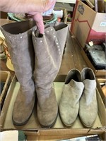 Flat with size 4 boots and size 6 shoes