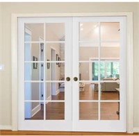 72 in. x 80 in. Craftsman Prehung French Door