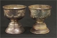 Two Edward VII sterling silver footed bowls