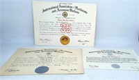 Aerospace Workers Veterans Certificates (3)