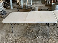 6' cosco plastic folding table
