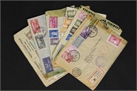Turkey stamps 6 WWII covers - better group of scar