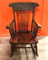 Antique Spindle Back Rocking Chair