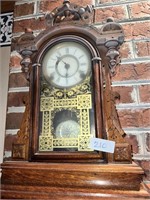 LOVELY ANTIQUE CLOCK AS IS
