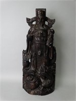 Carved Wooden Chinese Figure - Fu Xin