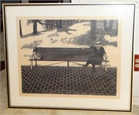 PAT JORDAN - Lithograph